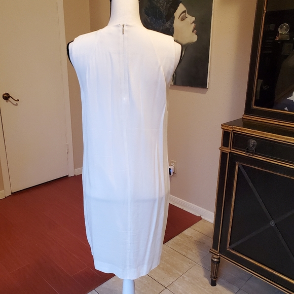Rebecca Taylor all white dress with fridge in size 6 - Picture 4 of 4